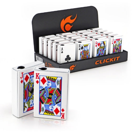 PLAYING CARD-LIGHTER DISPLAY- 20CT