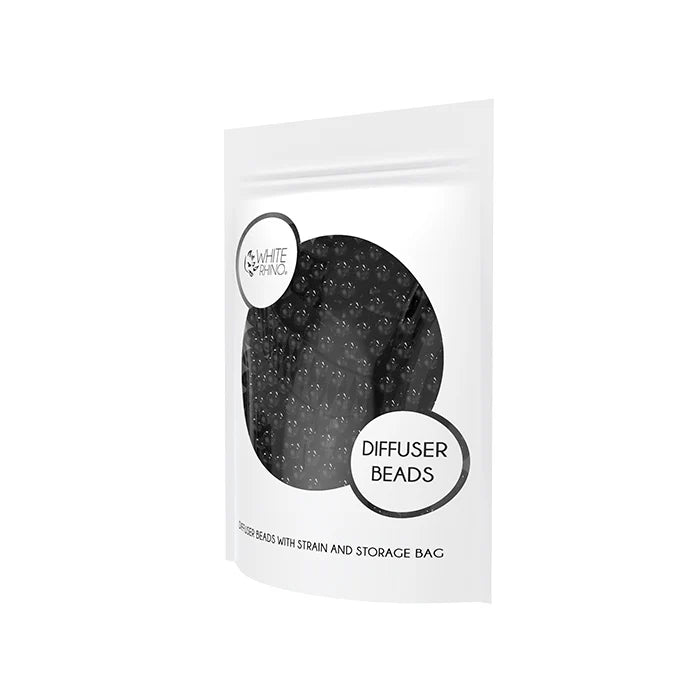 WHIE RHINO - Diffuser Beads with Strain & Storage Bag