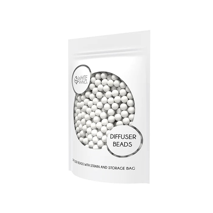 WHIE RHINO - Diffuser Beads with Strain & Storage Bag