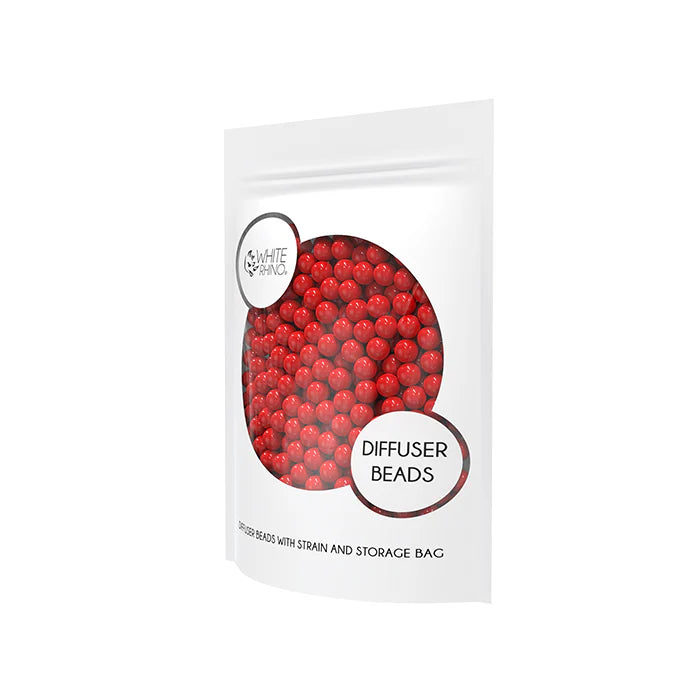 WHIE RHINO - Diffuser Beads with Strain & Storage Bag