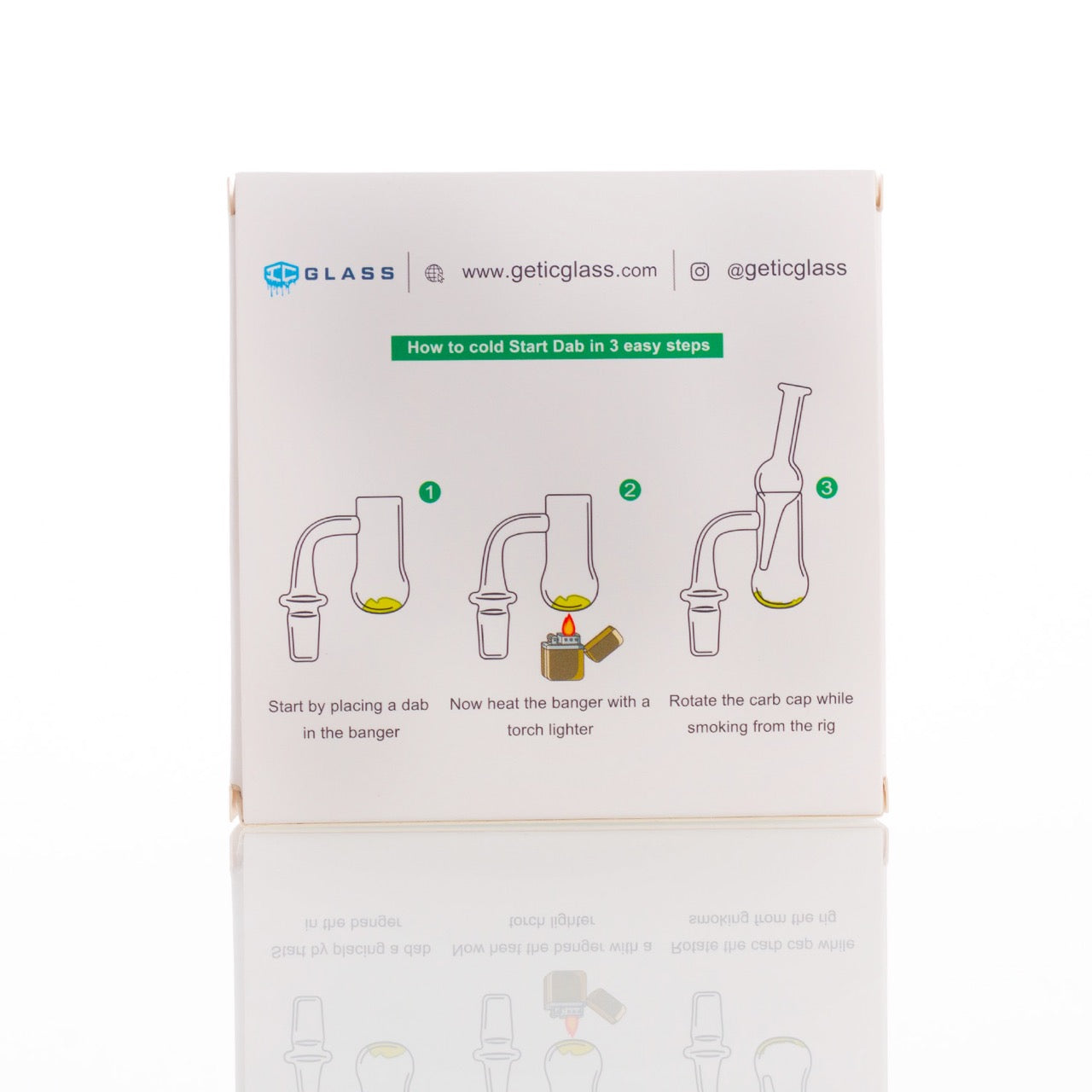 IC Glass - Aeolus | 14mm 90D Quartz Banger | Cold Start Kit | 5 colors