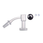 IC Glass - Fairchild | 10mm 45D Quartz Banger | Includes Carb Cap, Terp Balls & Sticker