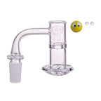 IC Glass - Variegated | 14mm 90D Quartz Banger | Includes Carb Cap, Terp Balls & Sticker | 5 Colors