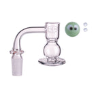 IC Glass - Ice River | 14mm 90D Quartz Banger | Includes Carb Cap, Terp Balls & Sticker | 5 Colors
