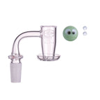 IC Glass - Herron | 14mm 90D Quartz Banger | Includes Carb Cap, Terp Balls & Sticker | 5 Colors