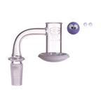 IC Glass - Carrie | 14mm 90D Quartz Banger | Includes Carb Cap, Terp Balls & Sticker | 5 Colors