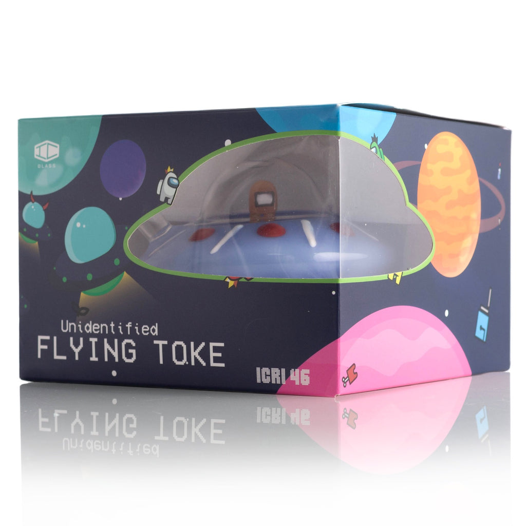 IC GLASS - Unidentified Flying Toke  Dab Rig | Assorted 3 Colors