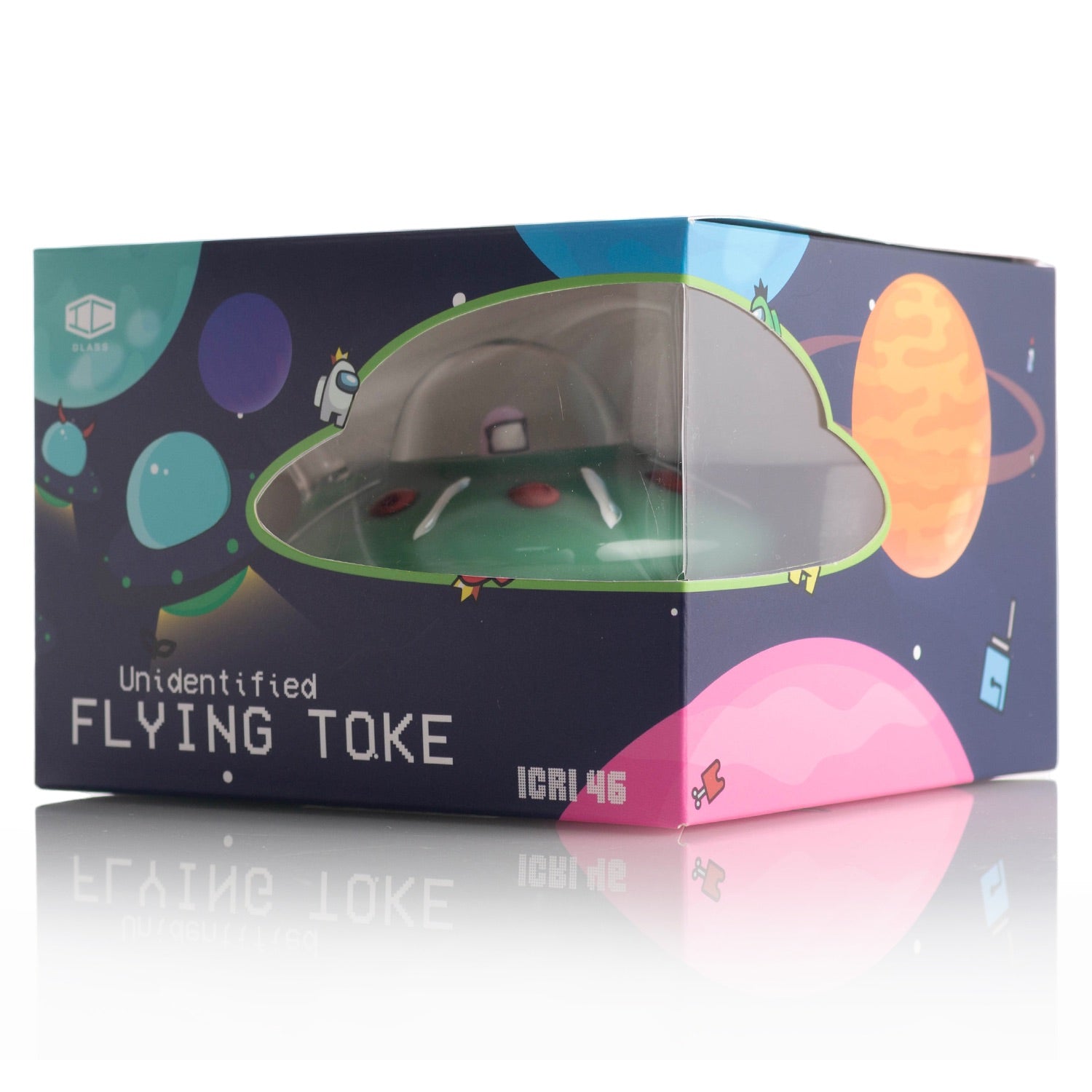 IC GLASS - Unidentified Flying Toke  Dab Rig | Assorted 3 Colors