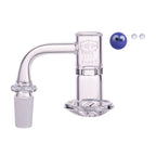 IC Glass - Variegated | 14mm 90D Quartz Banger | Includes Carb Cap, Terp Balls & Sticker | 5 Colors