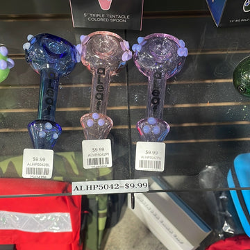 ALEAF HANDPIPE BLUE COLORED SPOON