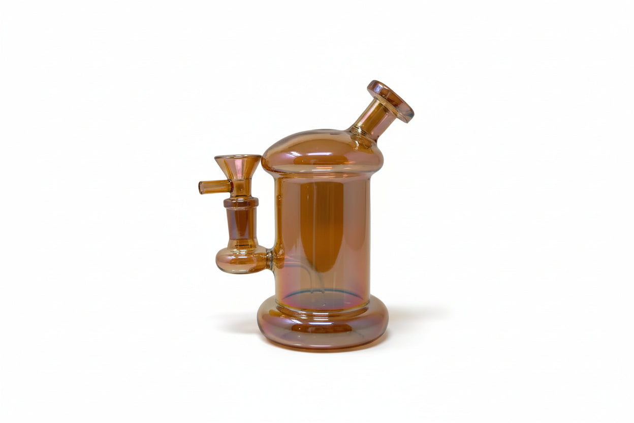 Cylindrical Rig with Matching Bowl Piece | Wholesale Smoking Accessories Supplier| WP4056 Secondary image