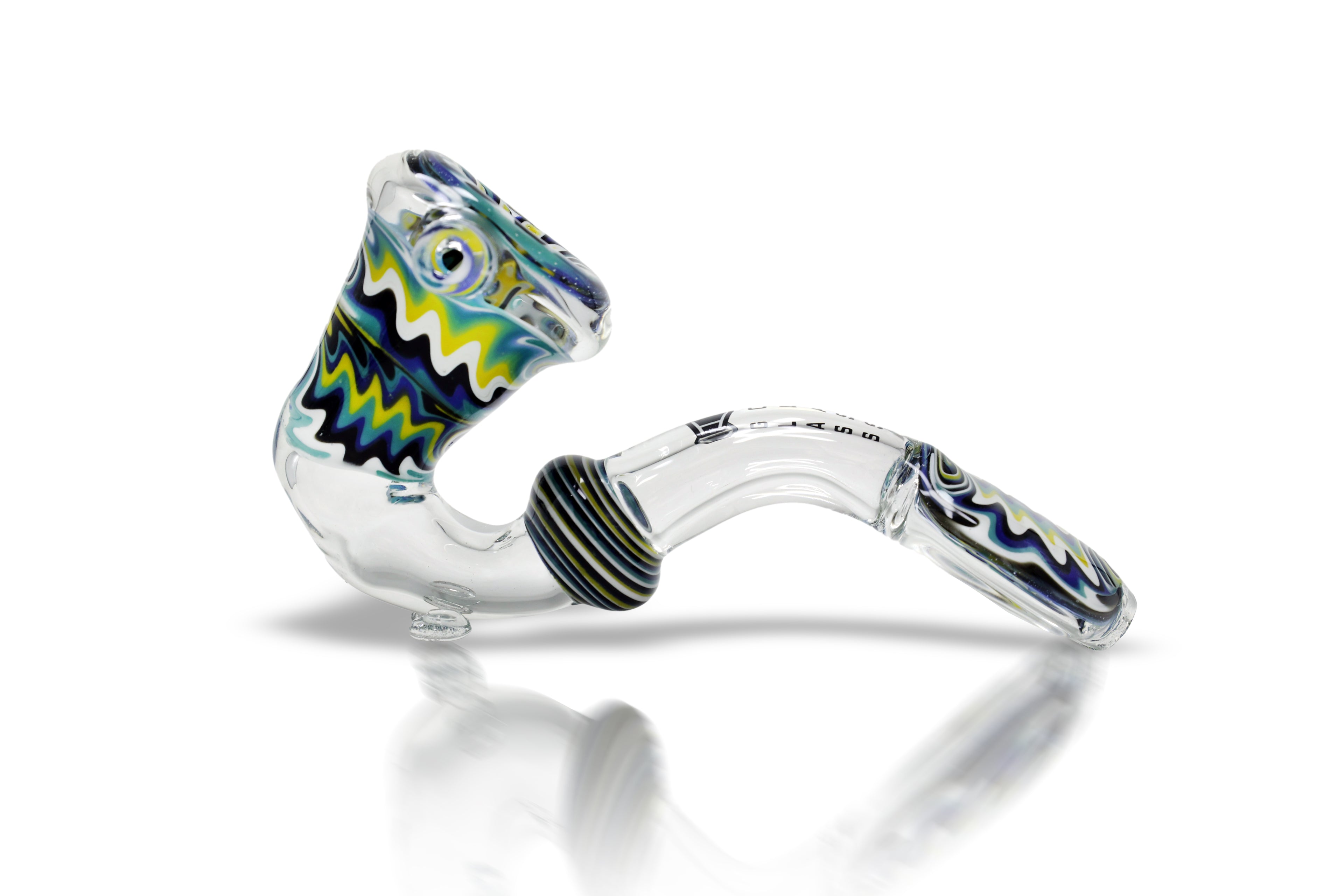 IC Glass Sherlock Hand Pipe with Flat Mouthpiece – Wholesale Glass Pipe | 4 Colors