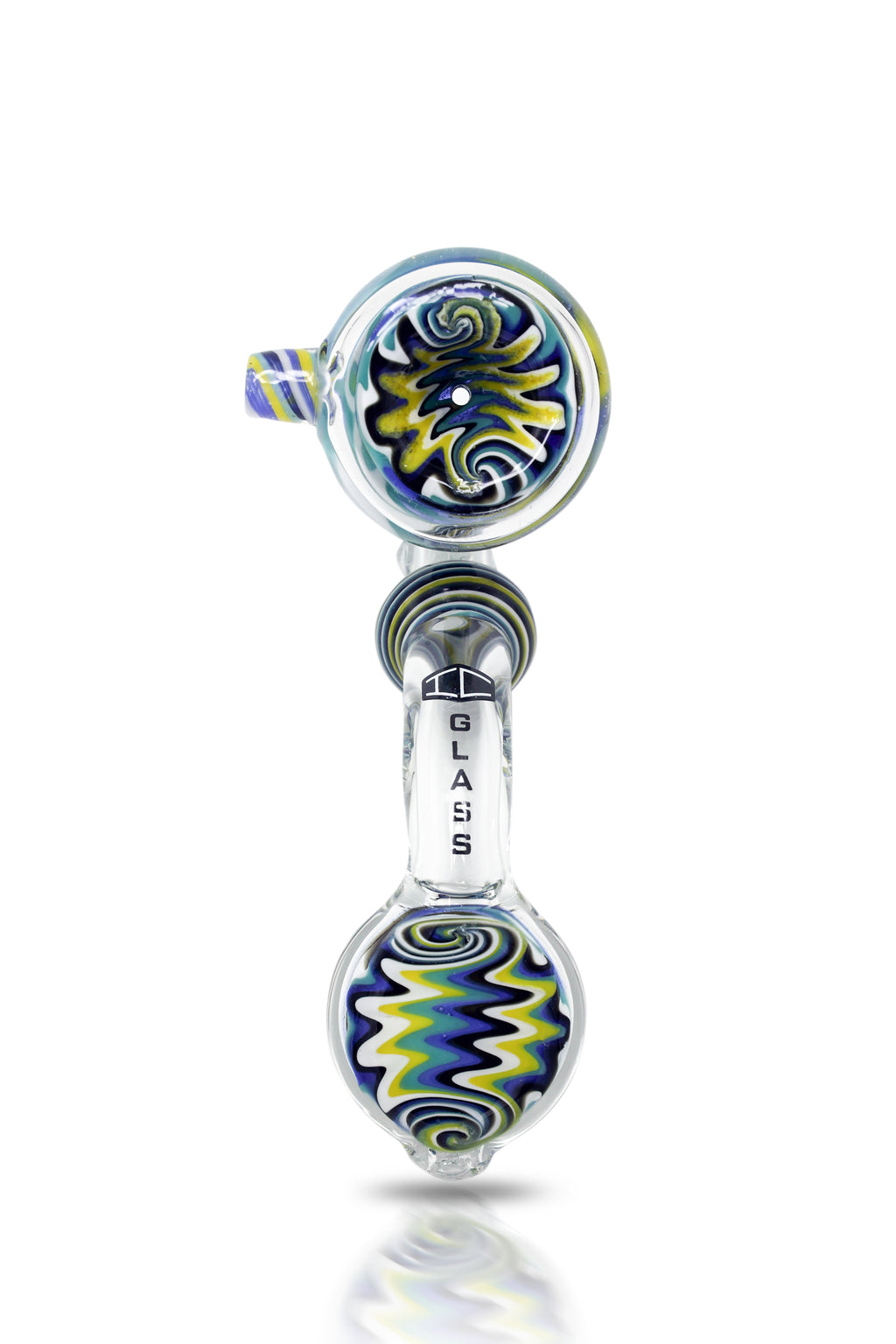 IC Glass Sherlock Hand Pipe with Flat Mouthpiece – Wholesale Glass Pipe | 4 Colors