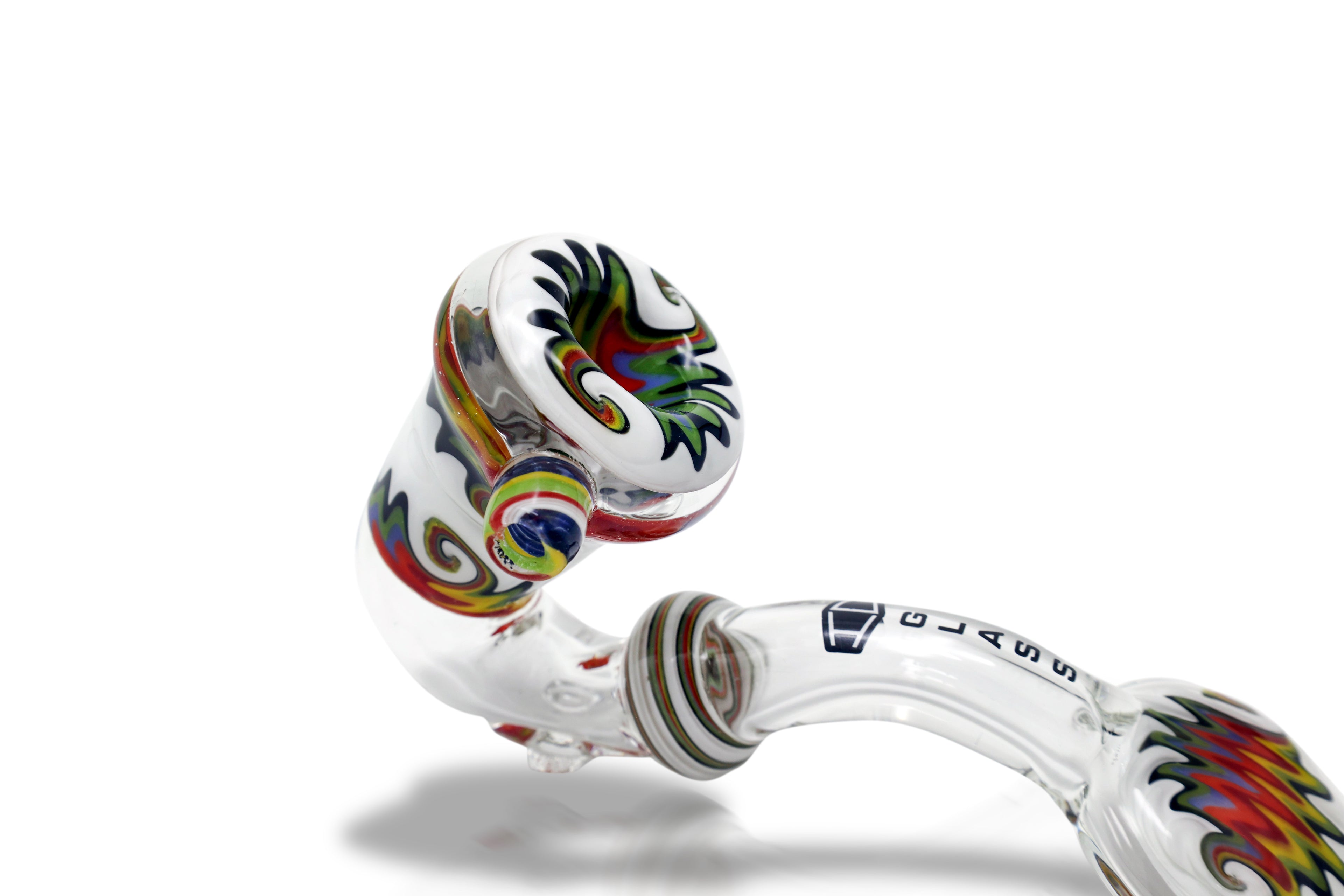 IC Glass Sherlock Hand Pipe with Flat Mouthpiece – Wholesale Glass Pipe | 4 Colors