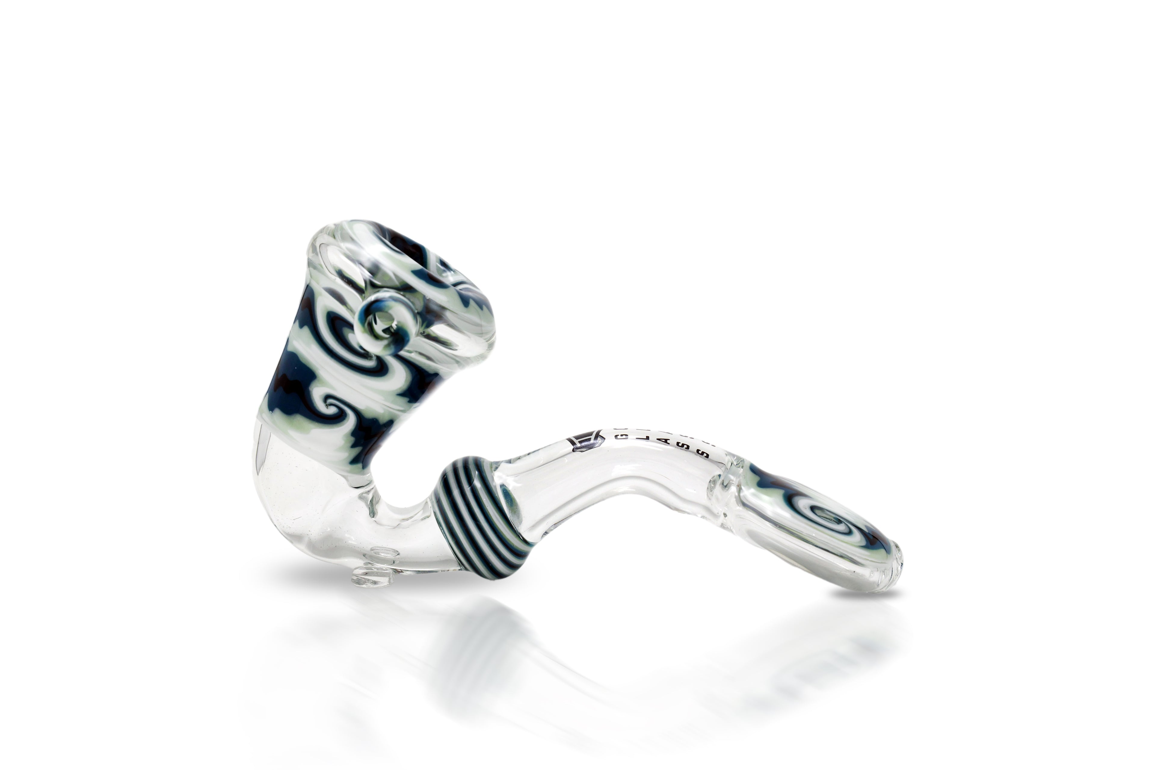 IC Glass Sherlock Hand Pipe with Flat Mouthpiece – Wholesale Glass Pipe | 4 Colors