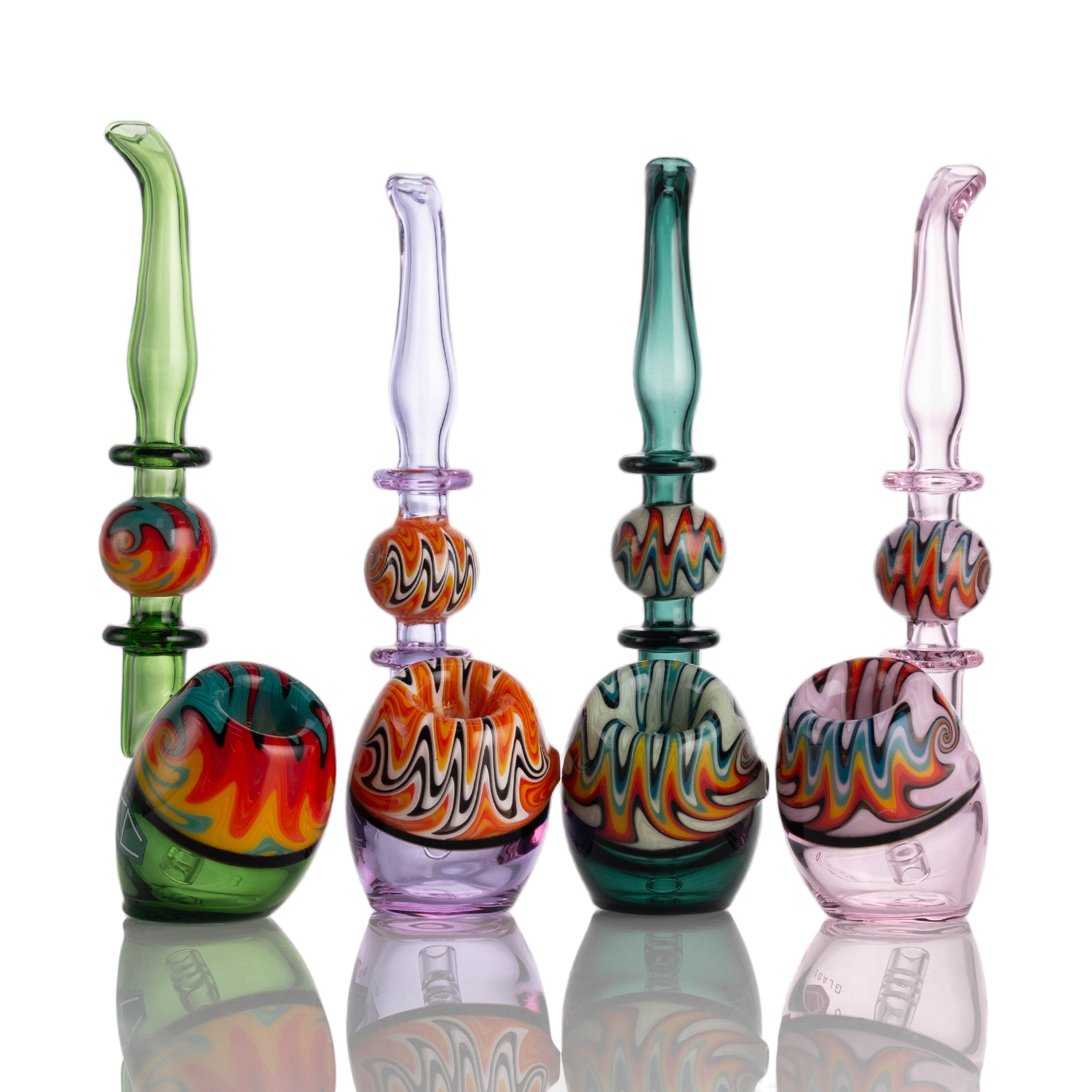 IC Glass Cannabique | Wig Wag Bubbler | 7" | Sherlock