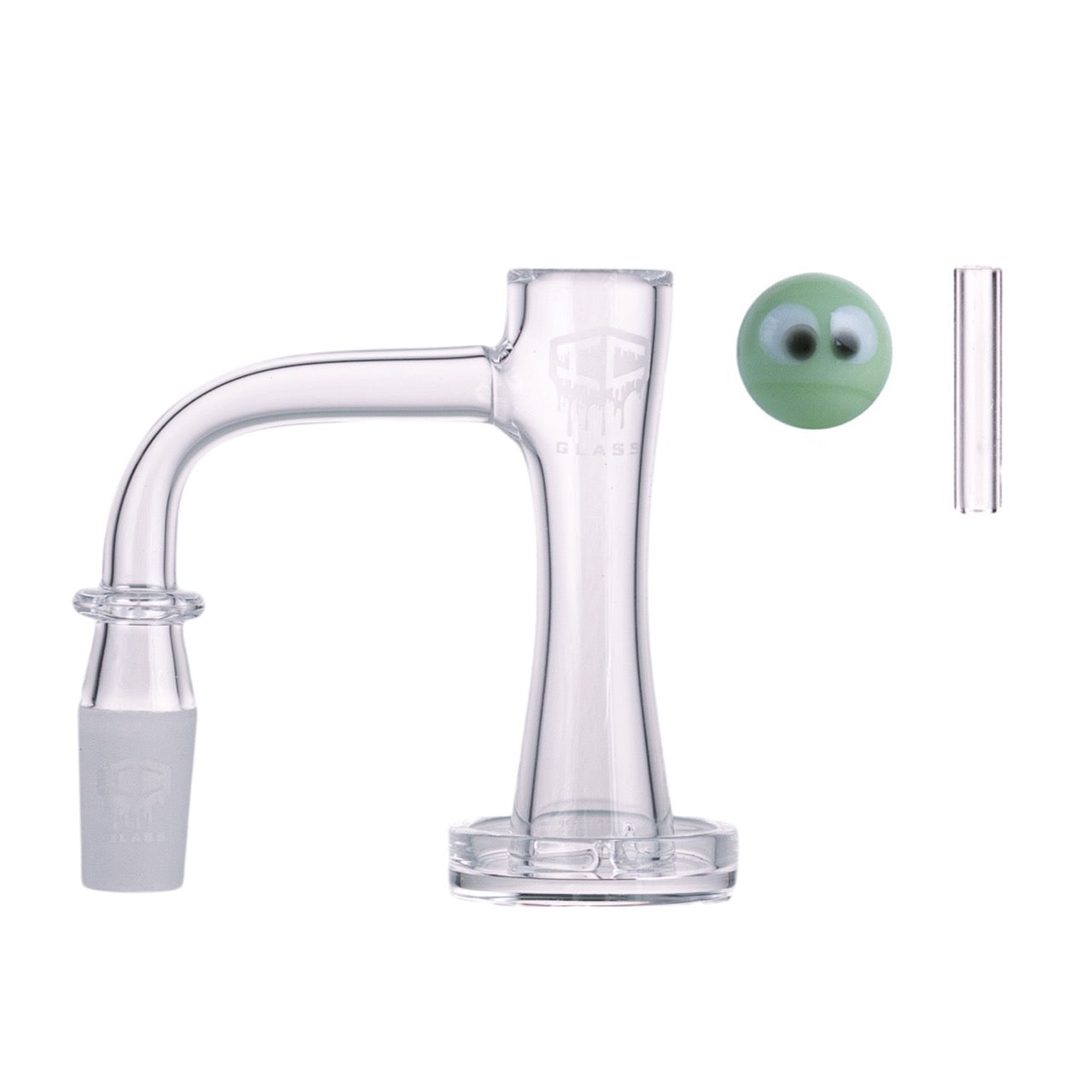 IC Glass - Queets | 14mm 90D Quartz Banger | Includes Carb Cap, Terp Balls & Sticker | 6 Colors