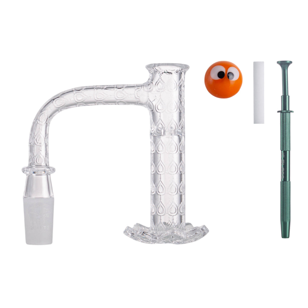 IC Quartz - Crystal 2nd Gen | 14mm 90D Banger | Includes Terp Ball Grabber | 5 Colors