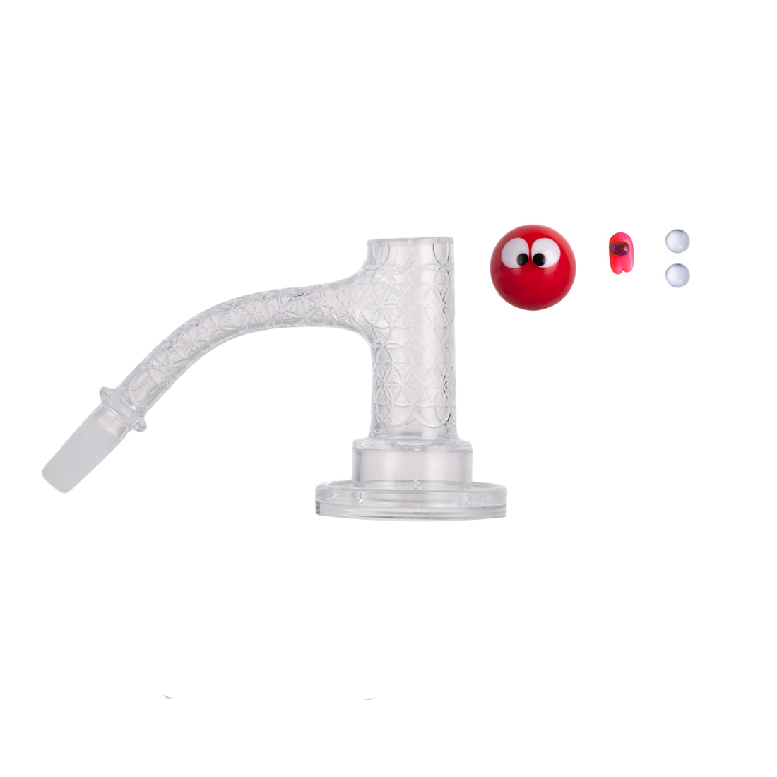 IC GLASS - QUASAR| ICQ1038-10M45 |3rd Generation, Premium Quartz Banger | FULL WELD| 5 Colors