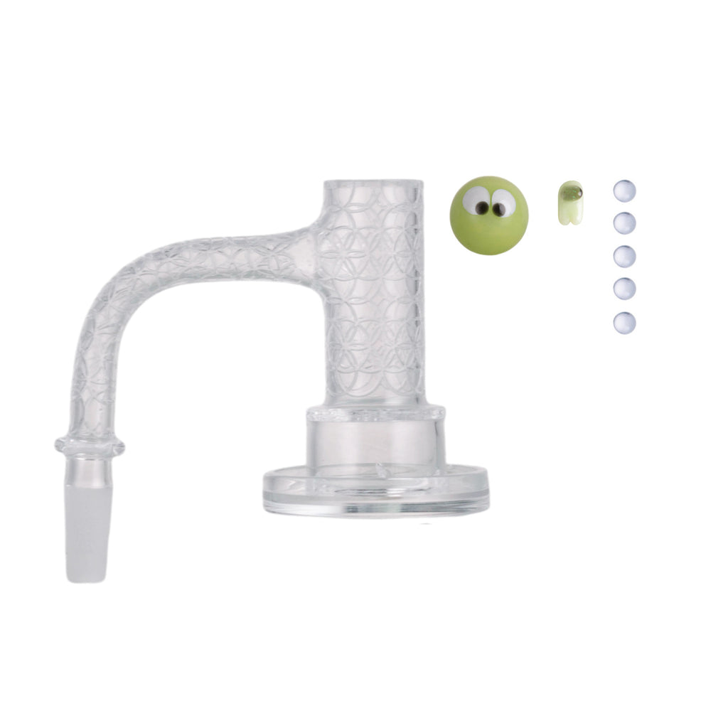 IC Quartz - Highsky | 10mm 90° Banger | Includes Carb Cap, Terp balls | 5 Colors