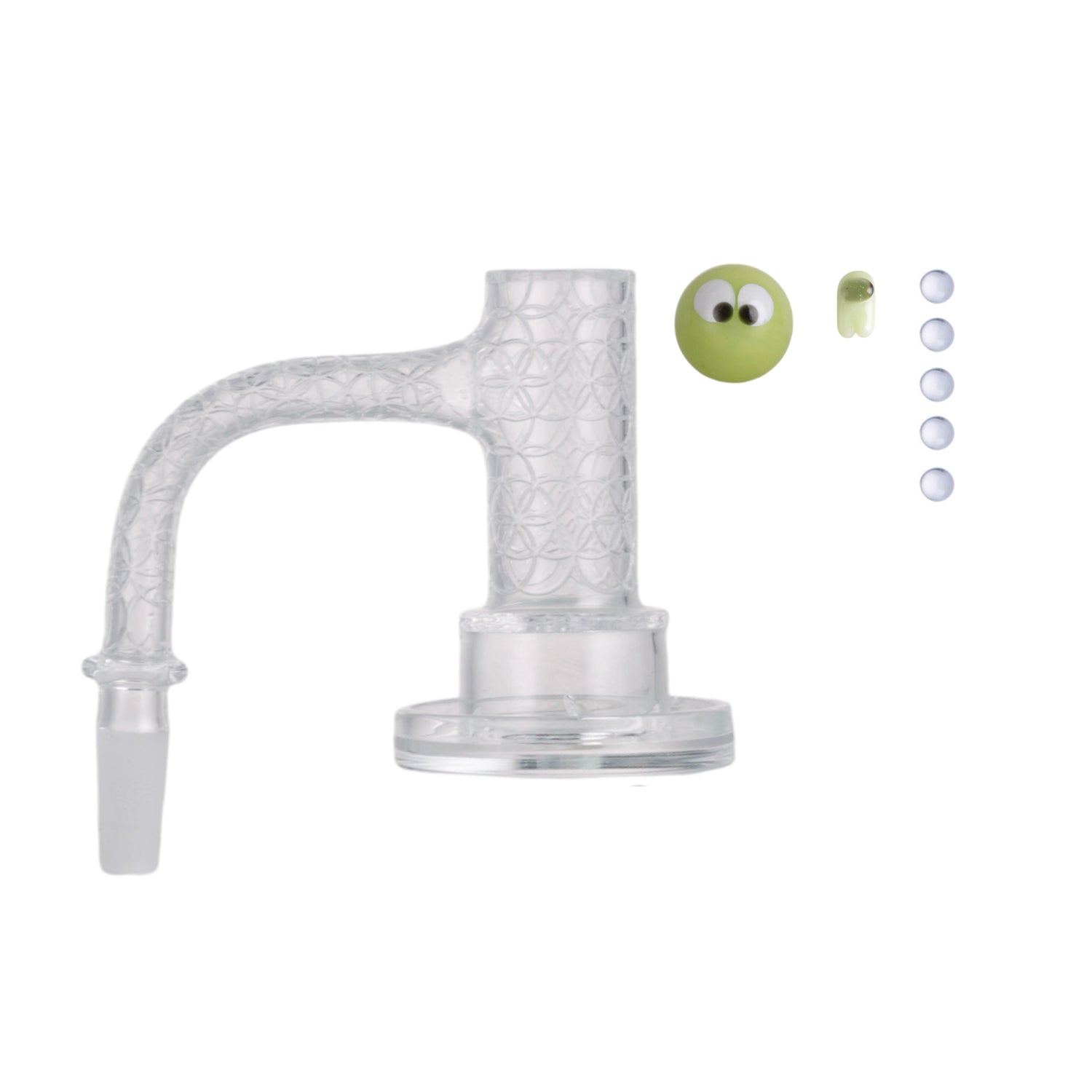 IC Quartz - Highsky | 10mm 90° Banger | Includes Carb Cap, Terp balls | 5 Colors