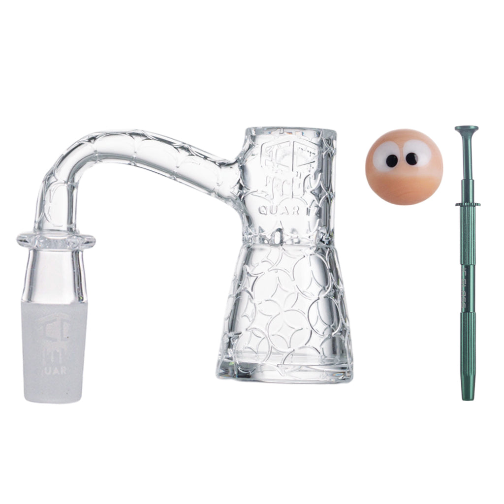 IC Quartz - Mystic 2nd Gen | 14mm Male Banger | Includes Terp Ball Grabber | 5 Colors