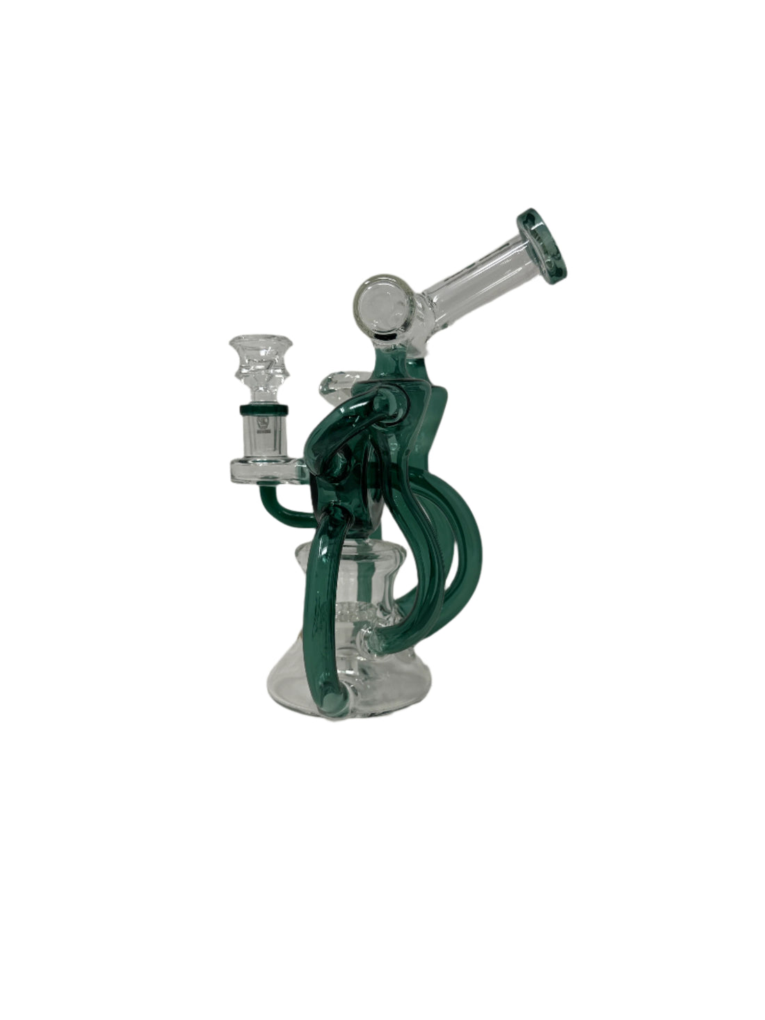 King Pluto - Double Deck Recycler Dab Rig with Diamond Knob
