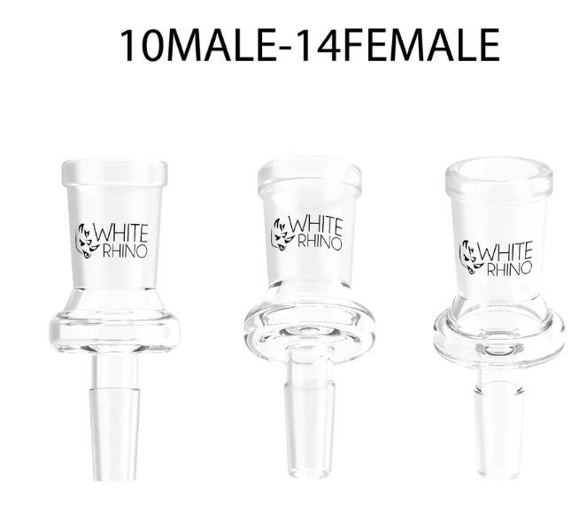 White Rhino - 10MM Male TO 14MM Female Glass Converter  | 10 COUNT JAR Secondary image
