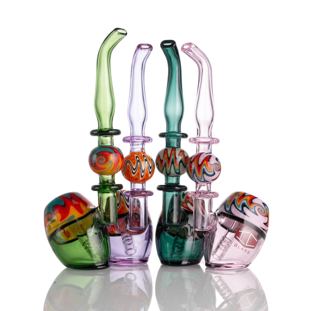 IC Glass Cannabique | Wig Wag Bubbler | 7" | Sherlock