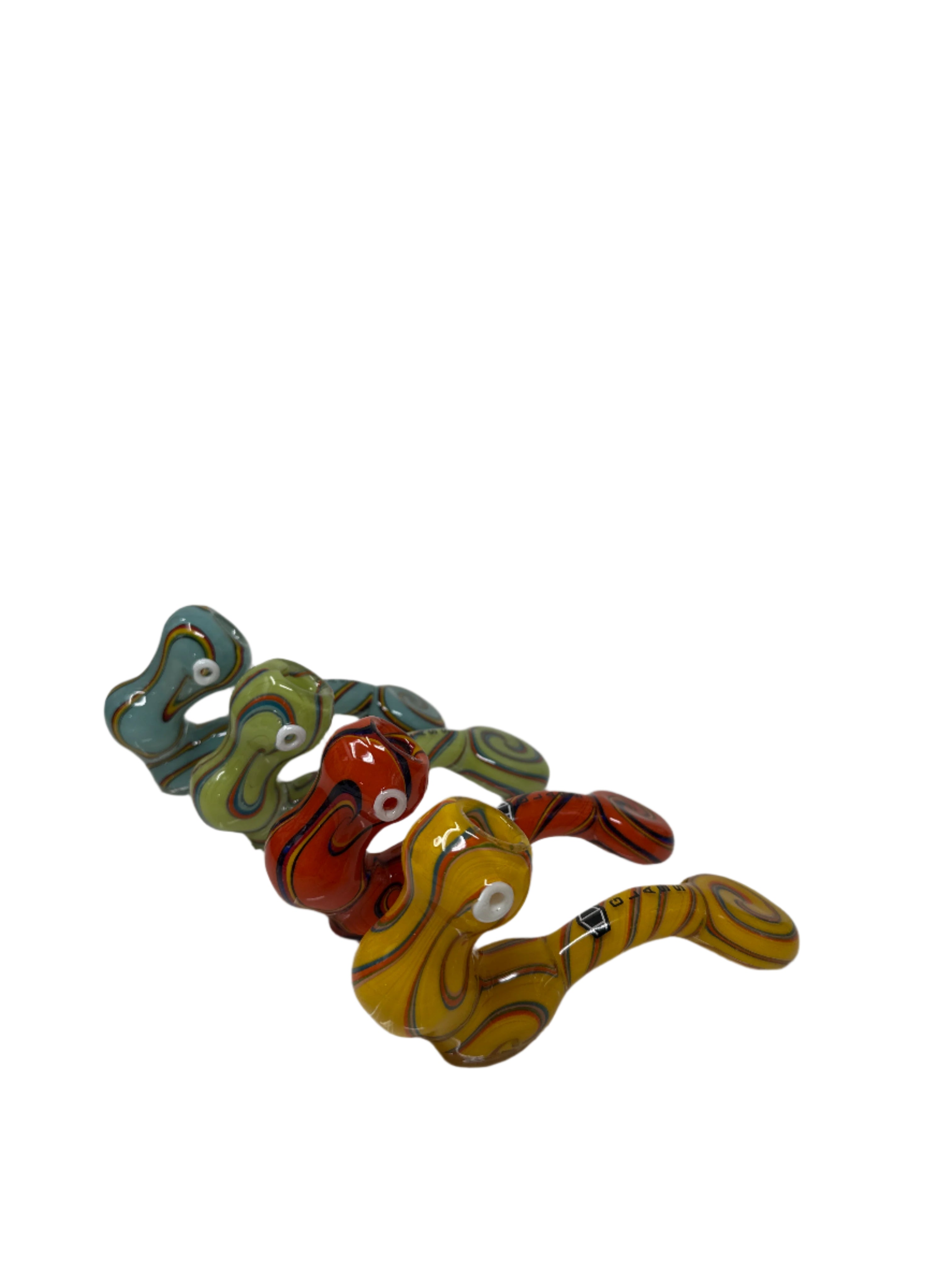IC Glass Dual-Tone Sherlock Pipe | 4 Colors | ICHP3082 Main image