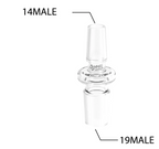 White Rhino - 14MM Male TO 19MM Male Glass Converter  | 10 COUNT JAR | GC1004