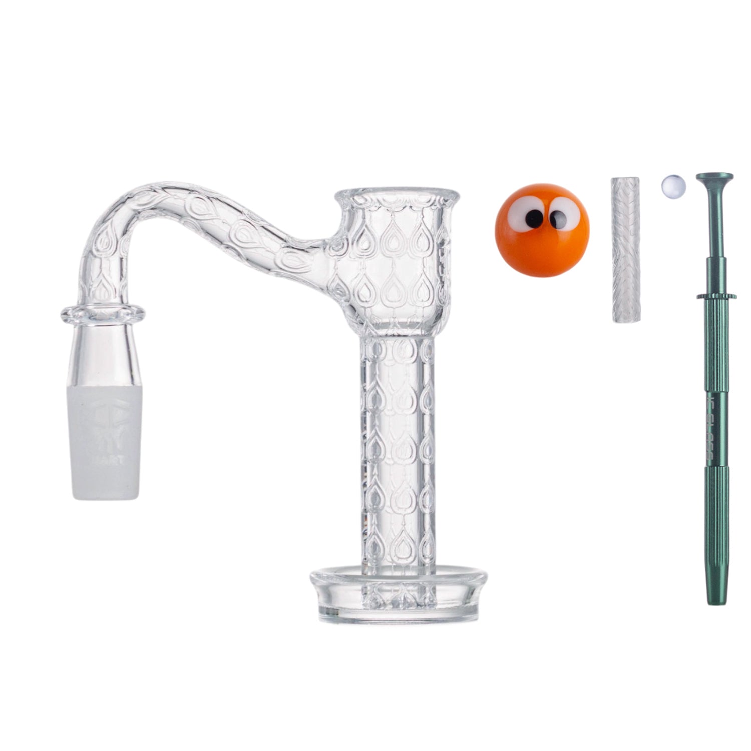 IC Quartz - Nirvana 2nd Gen | 14mm 90D Banger | Includes Terp Ball Grabber, Carb cap, Terp Balls | 5 Colors
