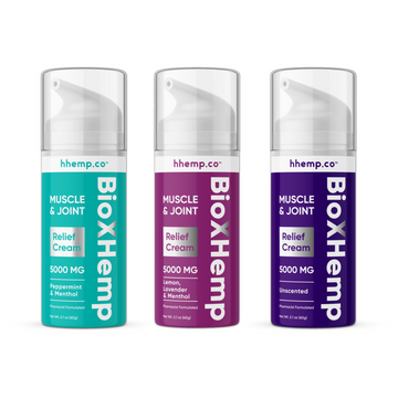 BioXhemp Muscle & Joint Relief Cream - 5000 MG | 2.1oz | Assorted 3 Flavors