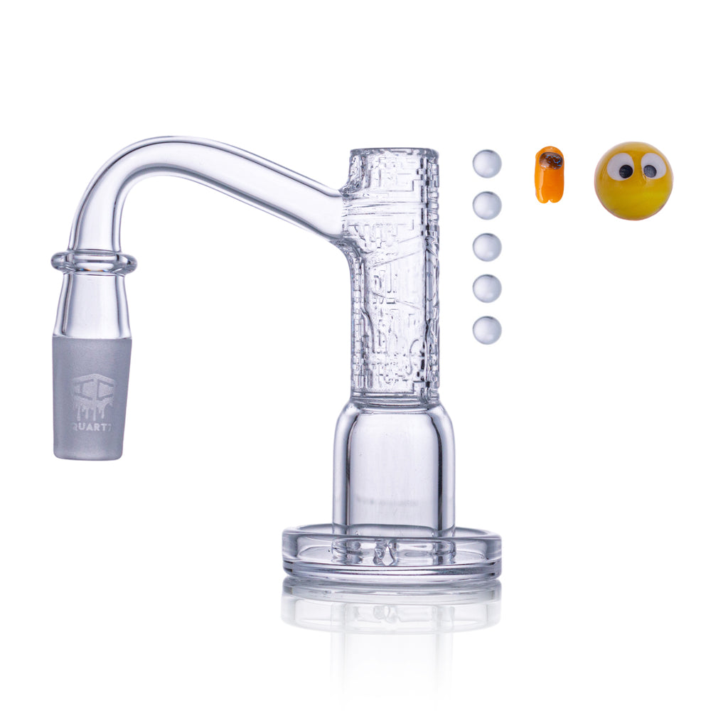 IC Quartz - Highsky | 14mm 90° Banger | Includes Carb Cap, Terp balls | 5 colors