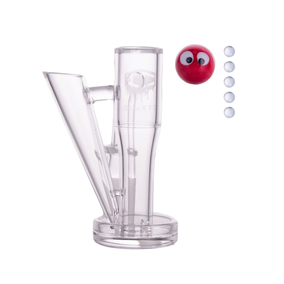 IC Quartz- Inferno Dab Rig Set | 10mm 45D Banger | Includes Carb Cap, Terp balls | 5 Colors Secondary image