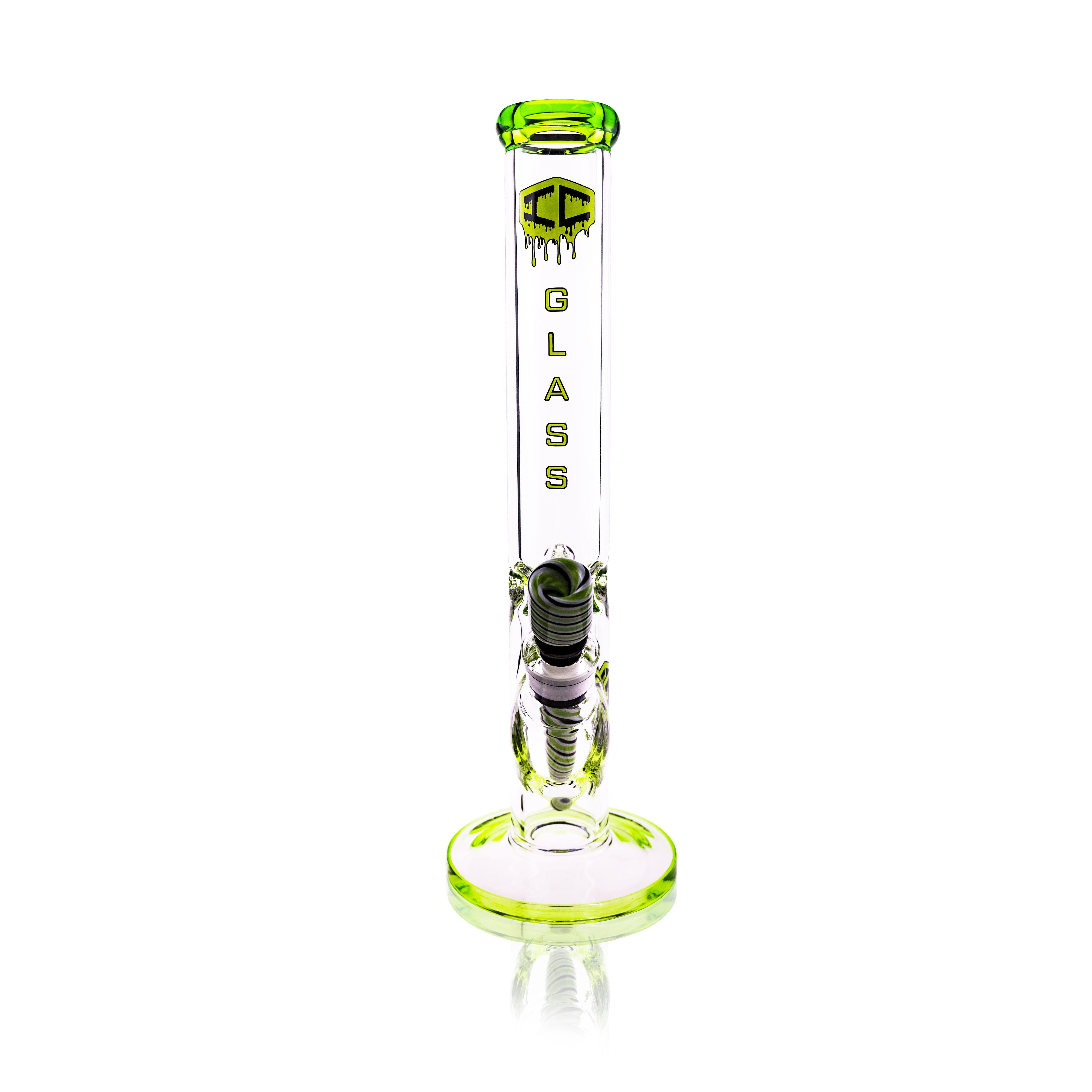 IC GLASS 15” Straight Shooter Water Pipe – Premium Glass Bong| ICSS2050| Wholesale Main image