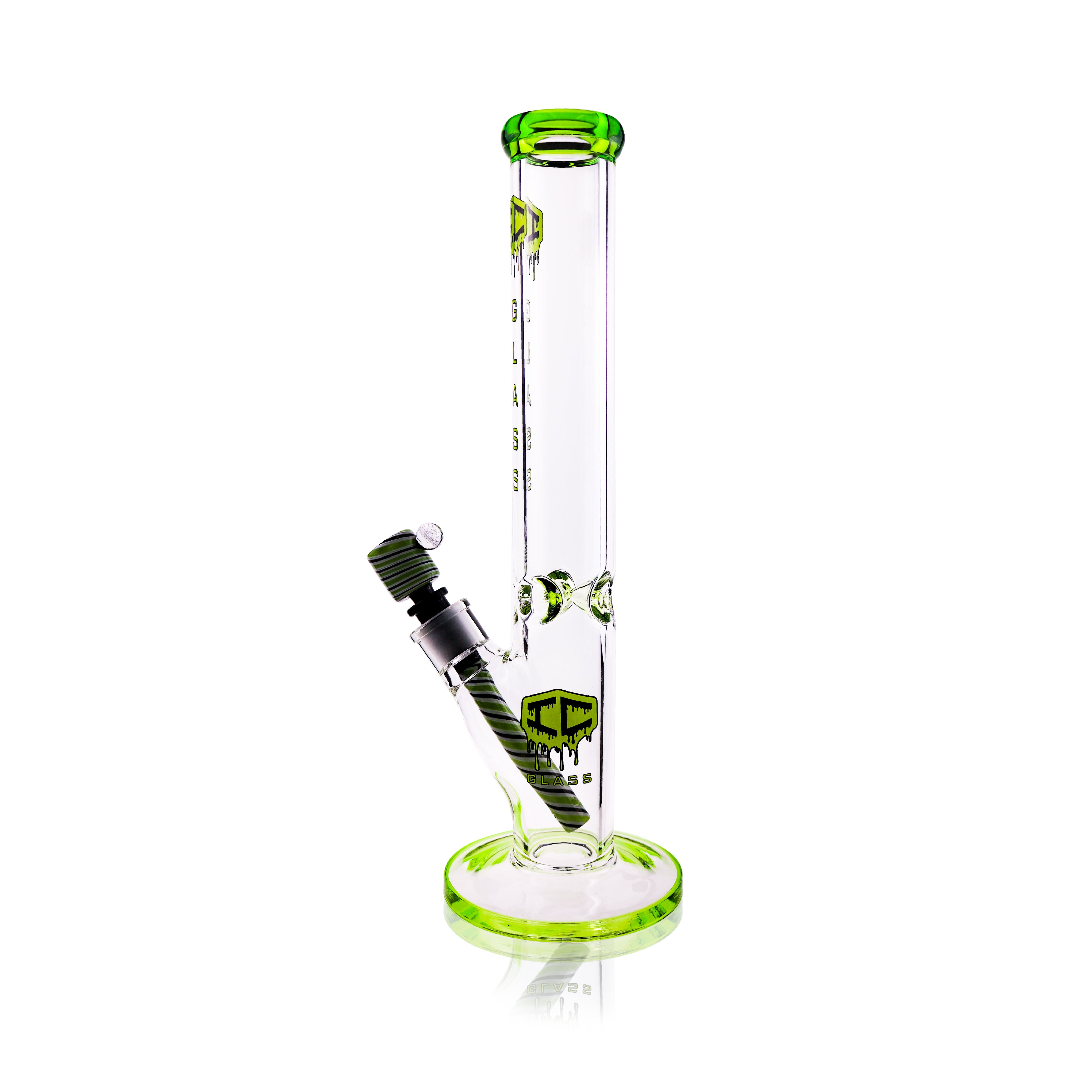 IC GLASS 15” Straight Shooter Water Pipe – Premium Glass Bong| ICSS2050| Wholesale Secondary image