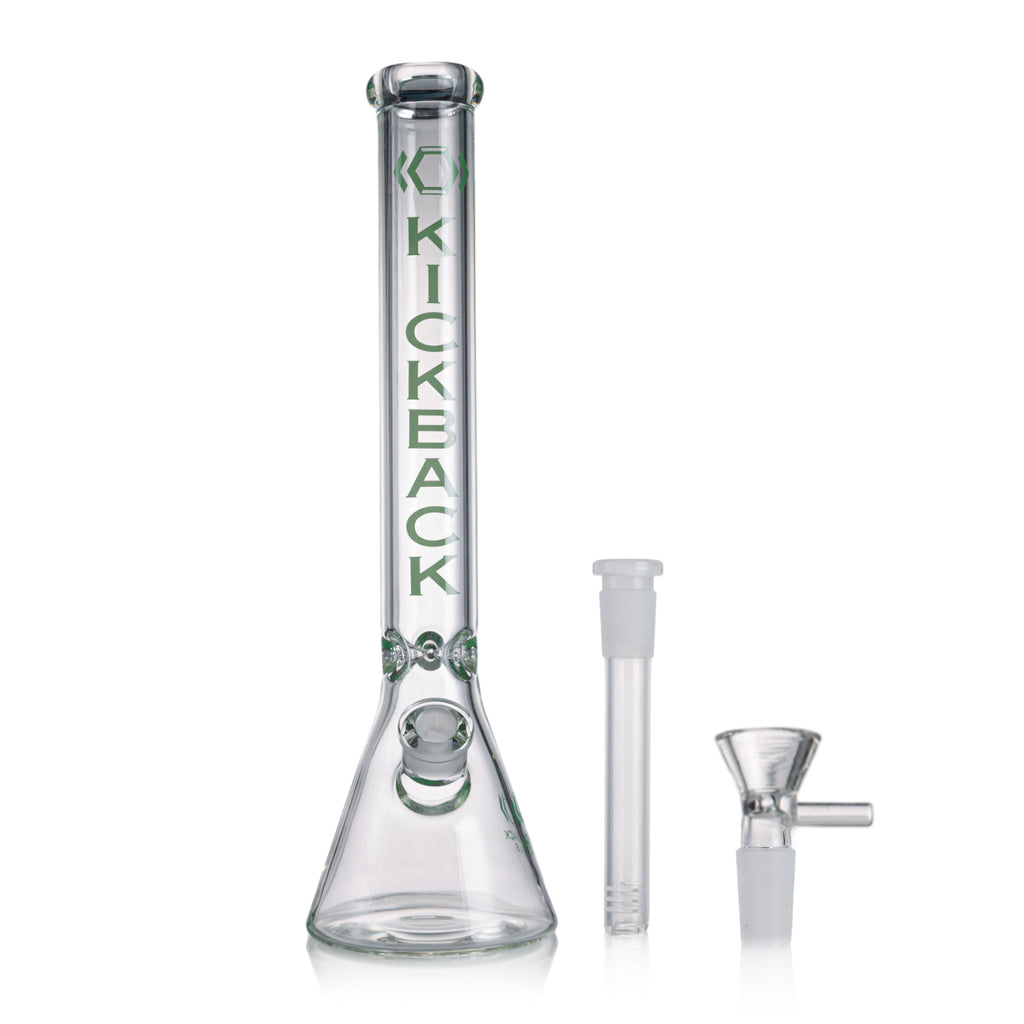 18 Inch Clear Beaker Bong for Smoke Shops – Includes Bowl and Downstem

