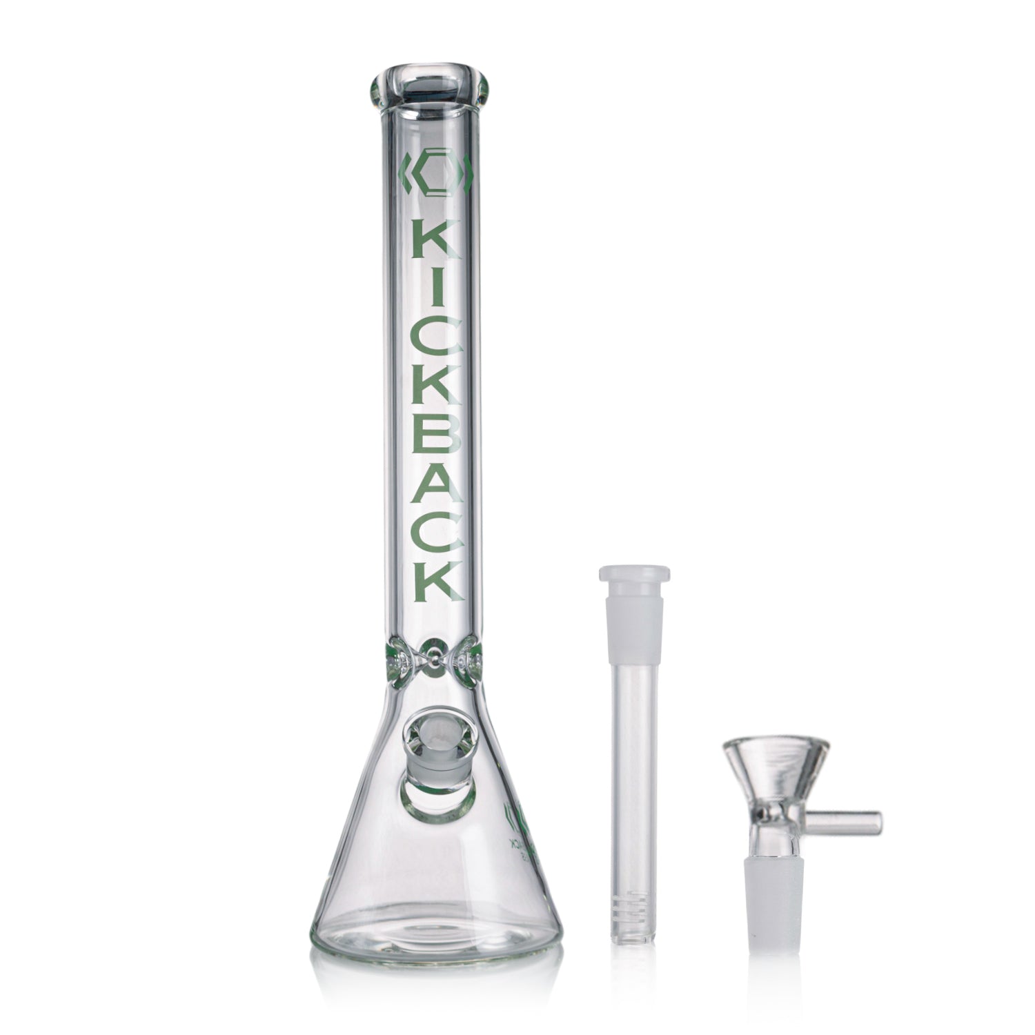 18 Inch Clear Beaker Bong for Smoke Shops – Includes Bowl and Downstem

