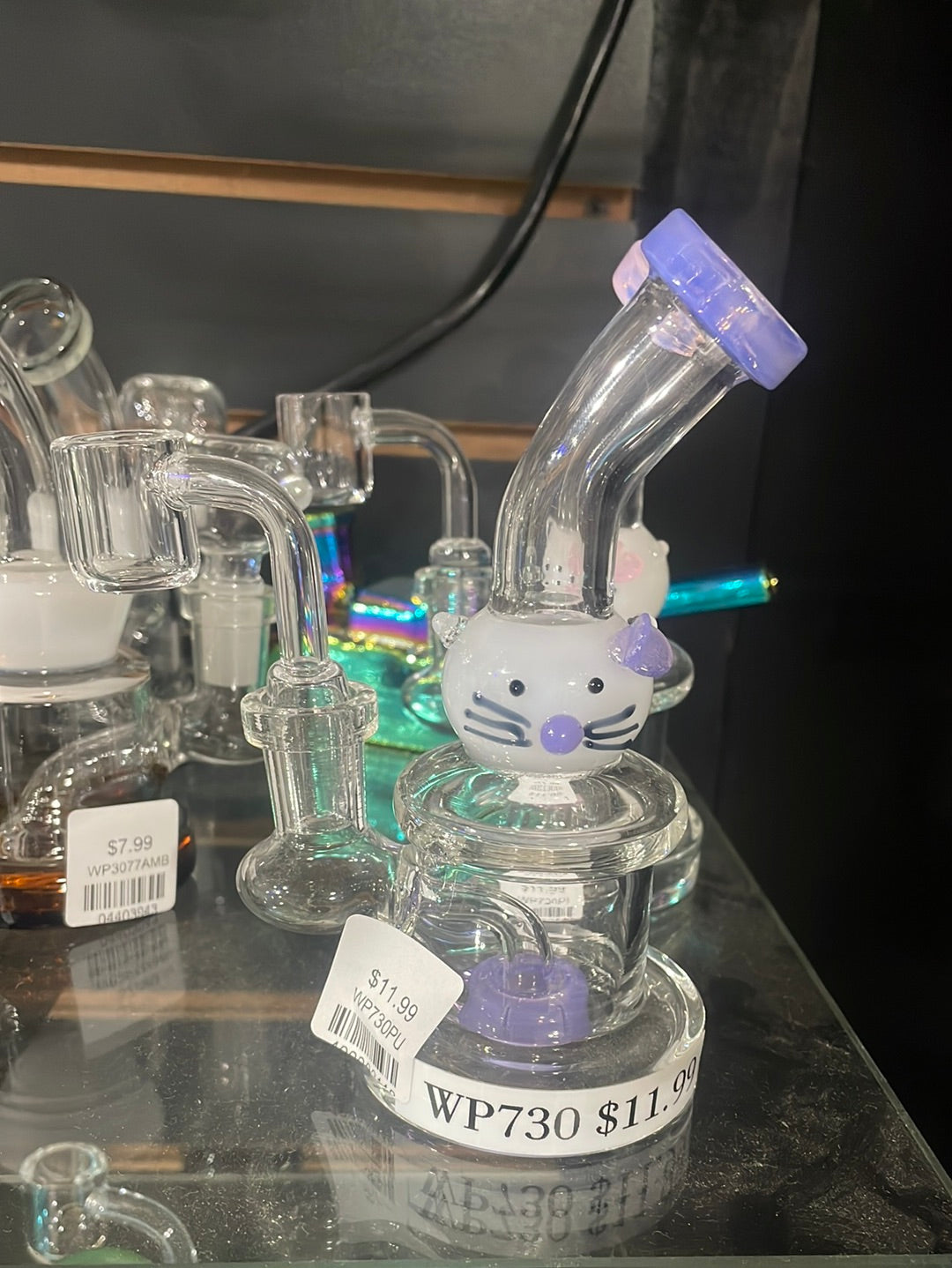 5.5 Inches Pussy Cat Waterpipe | Assorted Main image