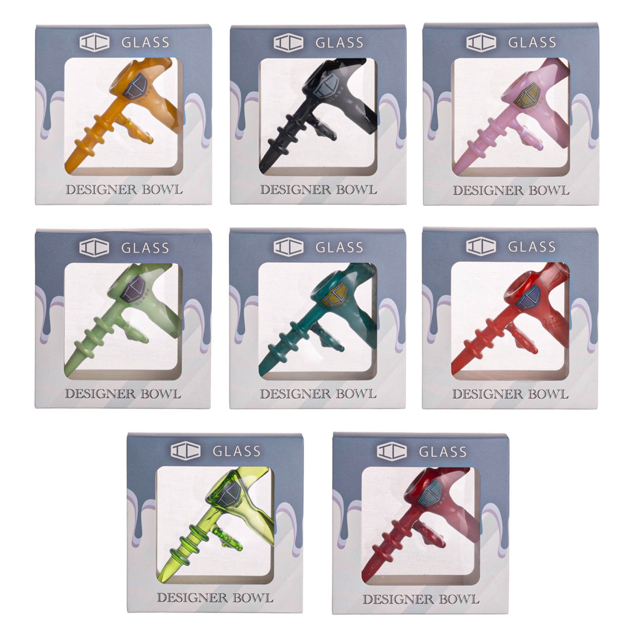 IC GLASS - Bowl piece in gun style | 8 colors | UNITS