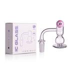 IC Glass - Ice River | 14mm 90D Quartz Banger | Includes Carb Cap, Terp Balls & Sticker | 5 Colors