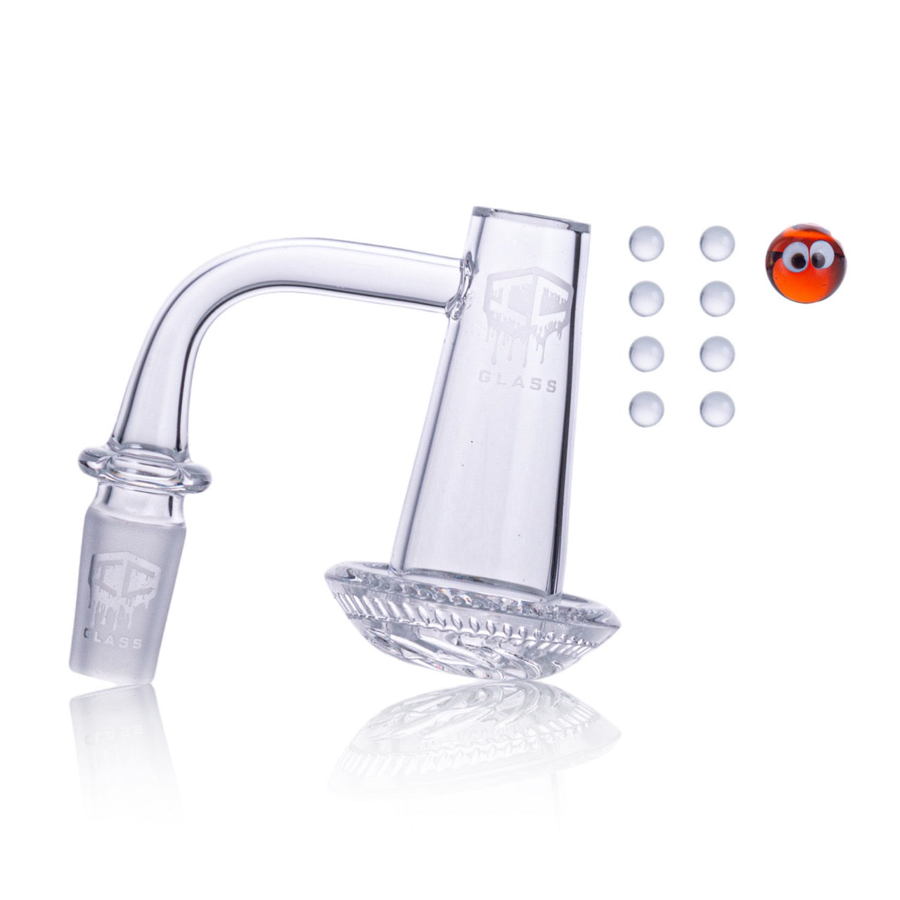 IC Glass - Martin River | 14mm 90D Quartz Banger  | Includes Carb Cap, Terp Balls | 5 Colors Secondary image