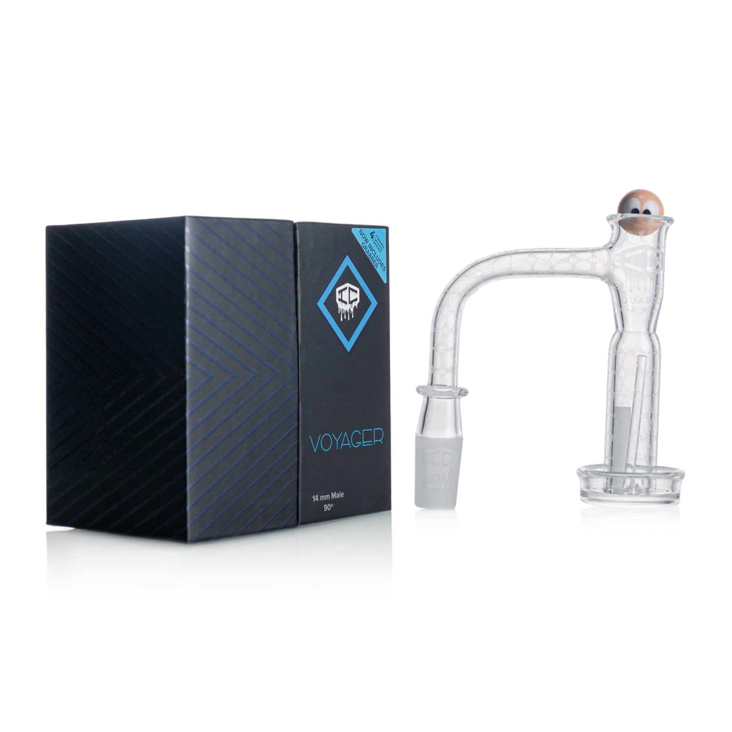 IC Quartz - Voyager 4th Gen | 14mm 90D Banger | Includes Terp Ball Grabber | 5 Colors