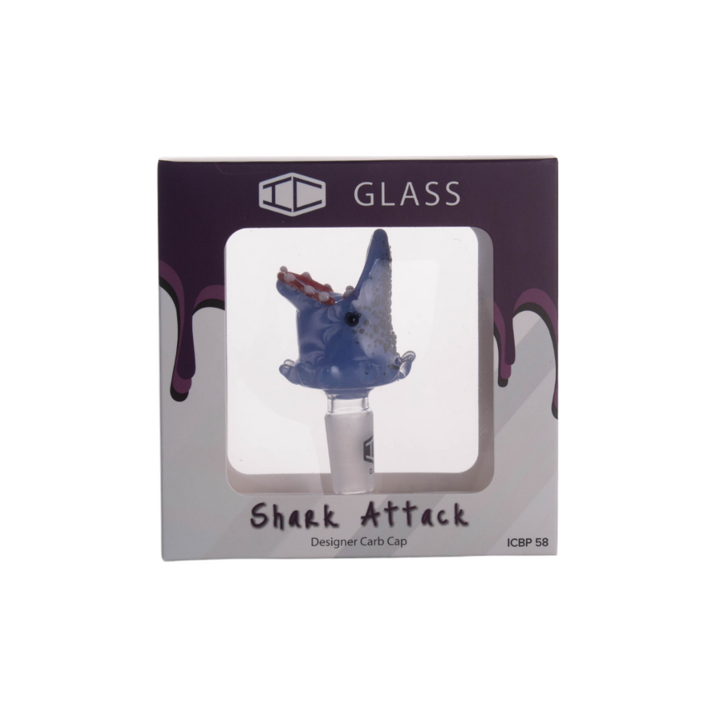 IC Glass - Shark Attack Designer Carb Caps | Assorted colors| $10/pc