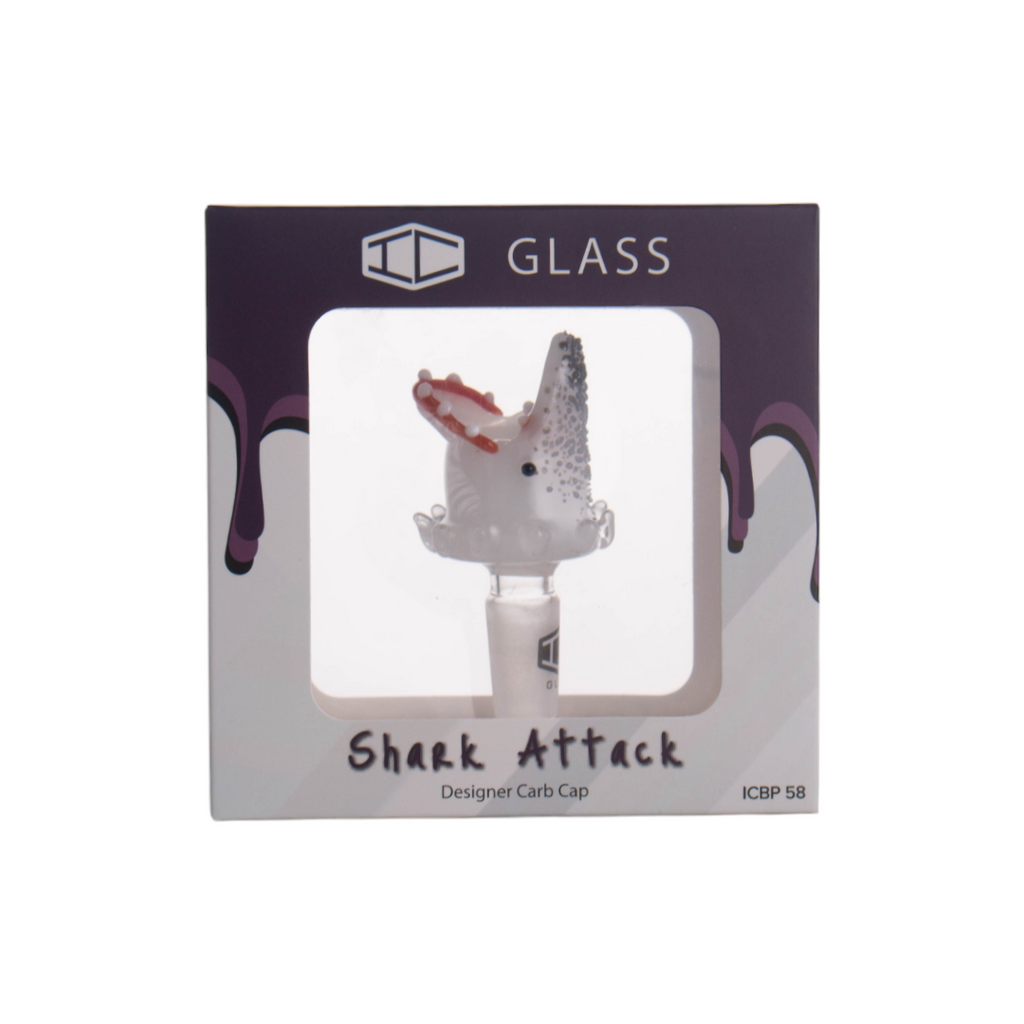 IC Glass - Shark Attack Designer Carb Caps | Assorted colors| $10/pc