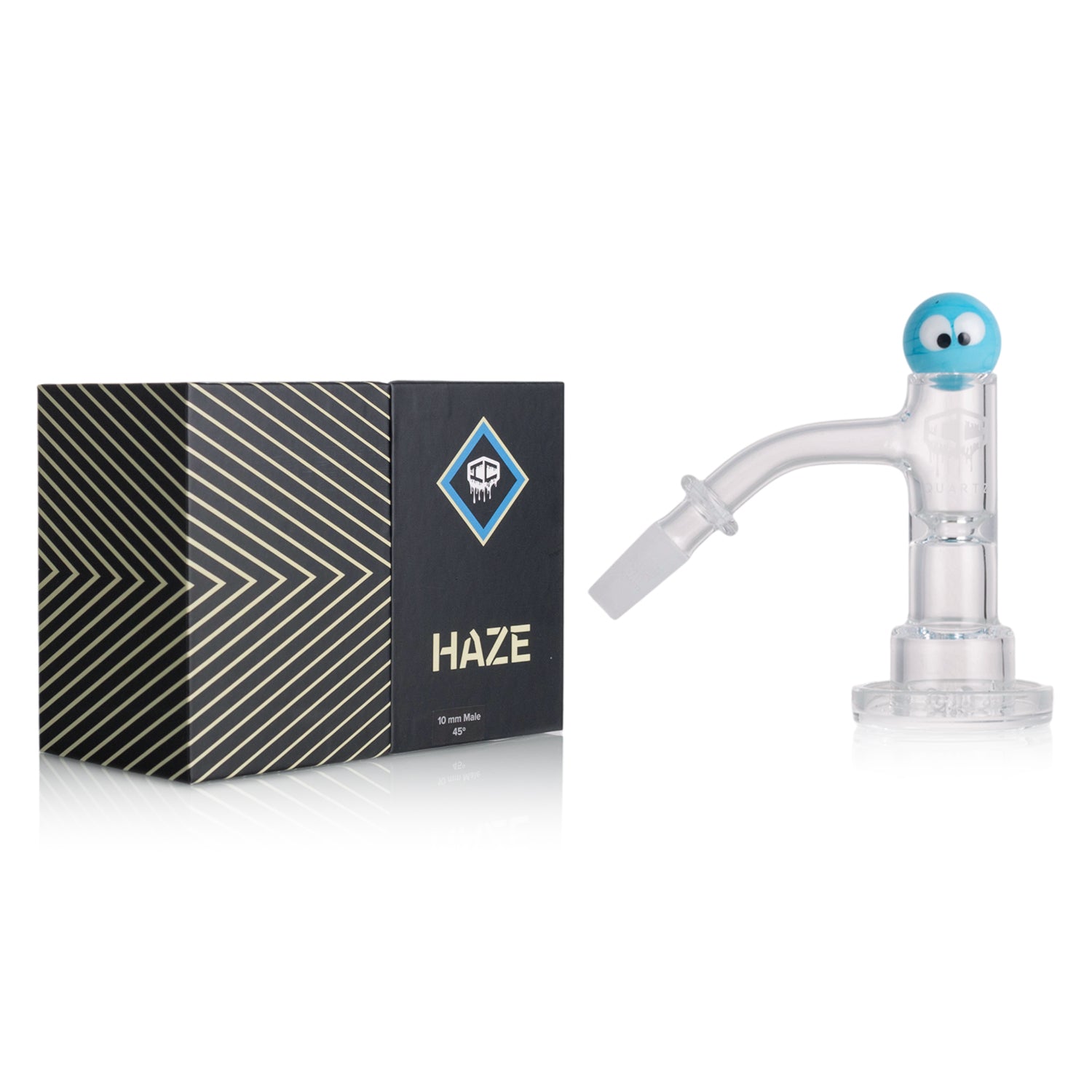 IC Quartz - Haze | 10mm 45D Banger | Includes Carb Cap, Terp balls | 5 Colors