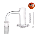 IC Glass - Tahoma Premium Quartz Banger  | 14MM 90D Quartz Banger | with Carb Cap & Terp Ball Grabber | 5 Colors