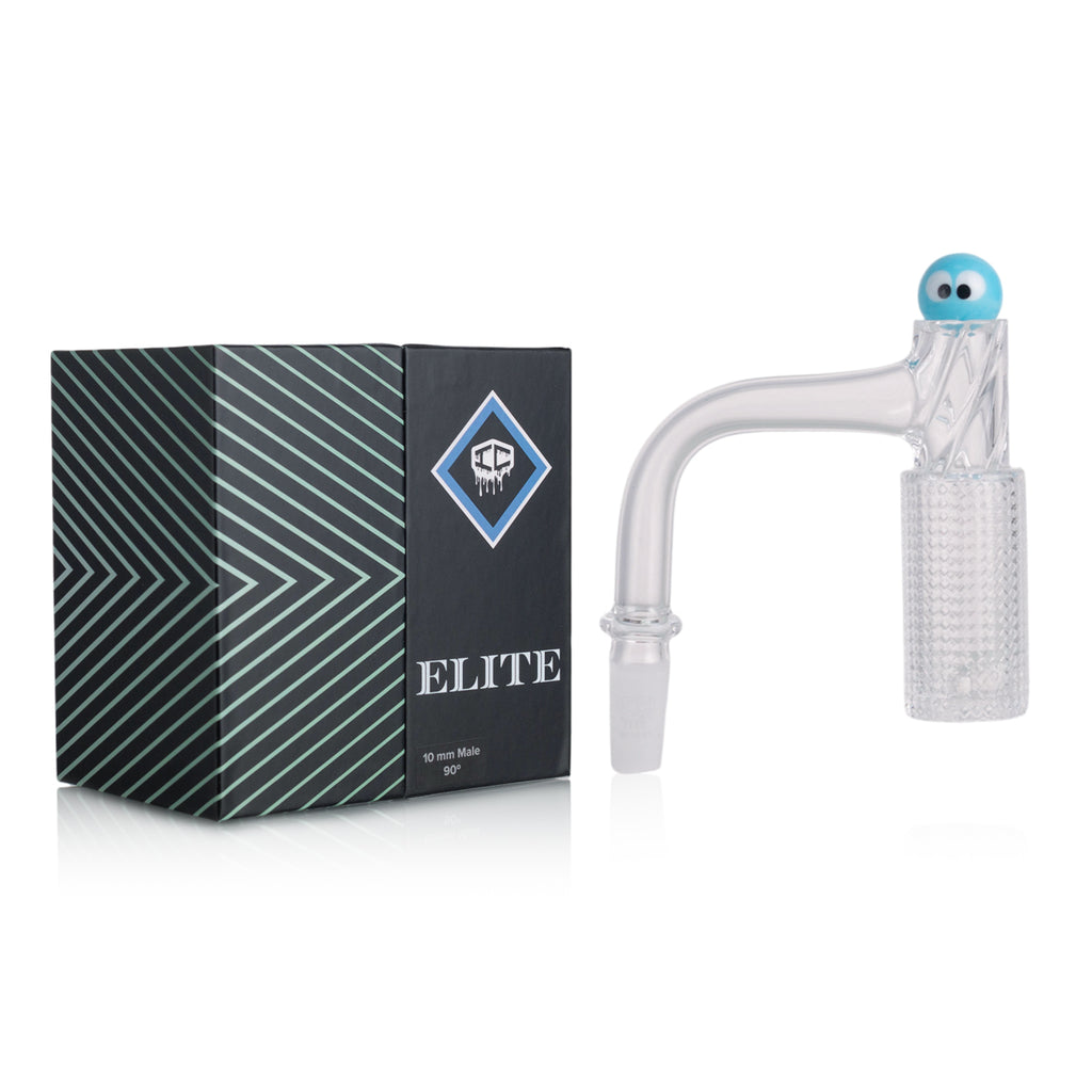 IC Quartz - Elite | 10mm 90° Banger | 99.9%  Banger | Includes Carb Cap, Terp balls | 5 Colors