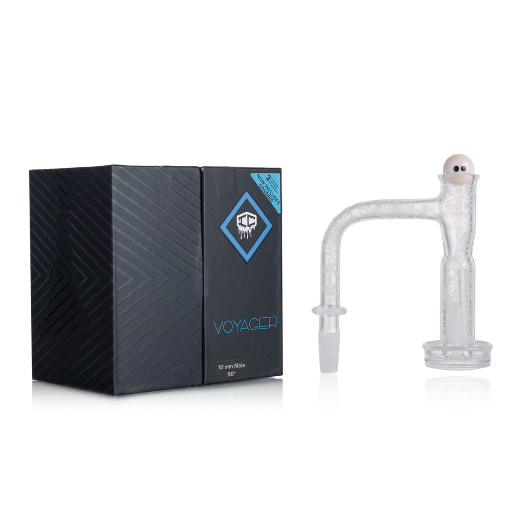 IC Quartz - Voyager 3rd Gen | 10mm 90D Banger | Includes Carb Cap, Terp balls | 5 Colors